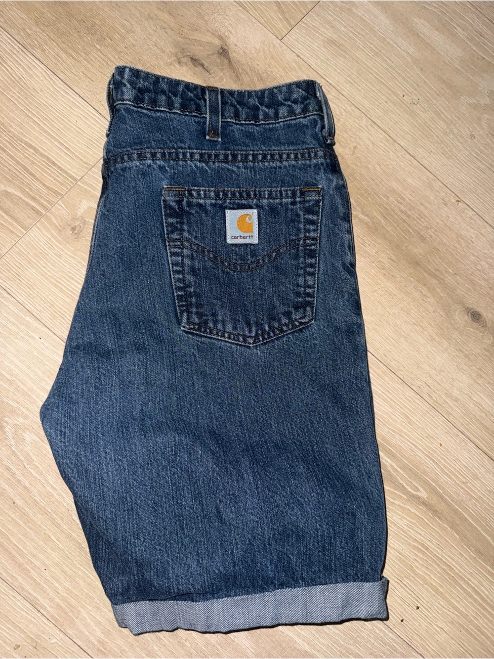 Carhartt women’s Indigo Blue Relaxed Denim shorts